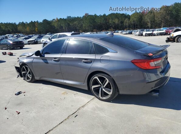 1HGCV2F3XKA008844 2019 HONDA ACCORD Gray 