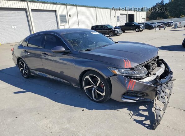1HGCV2F3XKA008844 2019 HONDA ACCORD Gray 