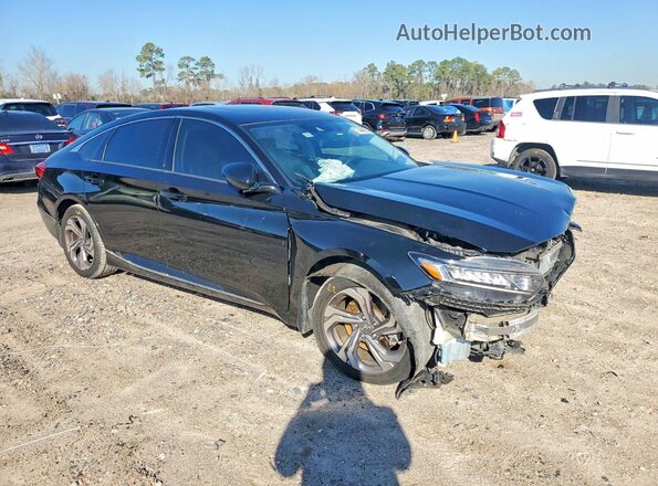 1HGCV2F53JA008278 2018 HONDA ACCORD Black Delantero derecho