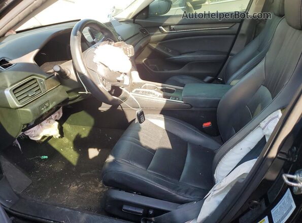 1HGCV2F53JA008278 2018 HONDA ACCORD Black Vista interior delantera