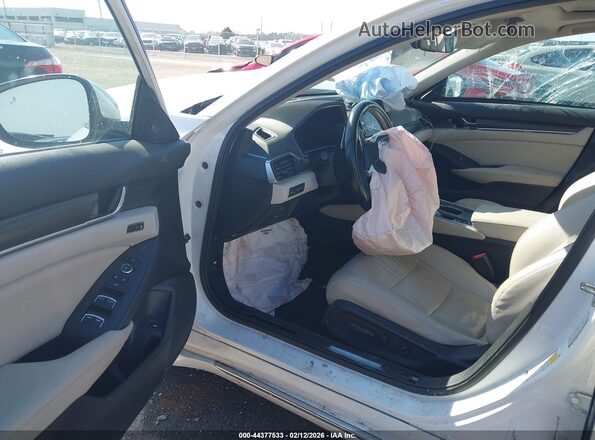 1HGCV2F96LA014436 2020 HONDA ACCORD Белый Вид салона спереди