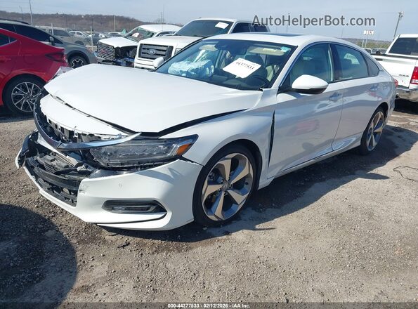 1HGCV2F96LA014436 2020 HONDA ACCORD Белый Передняя левая четверть