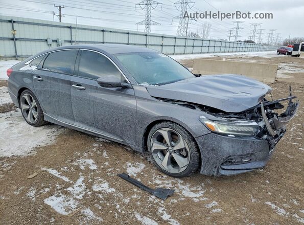 1HGCV2F99JA051204 2018 HONDA ACCORD Charcoal Передня права чверть