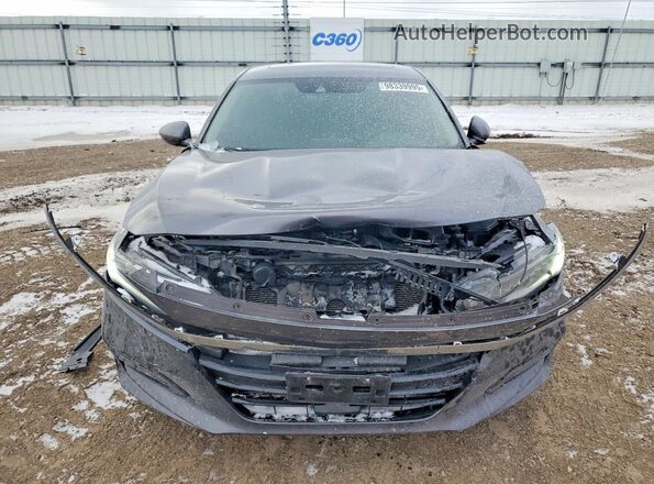 1HGCV2F99JA051204 2018 HONDA ACCORD Charcoal Вид спереду