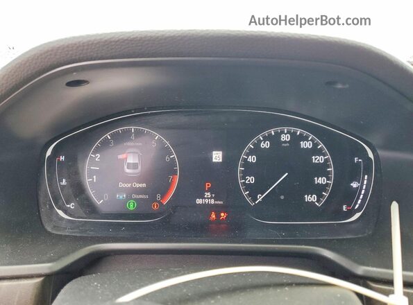 1HGCV2F99JA051204 2018 HONDA ACCORD Charcoal Вид щитка приладів