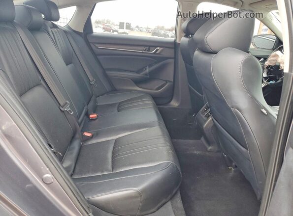 1HGCV2F99JA051204 2018 HONDA ACCORD Charcoal Вид задніх сидінь
