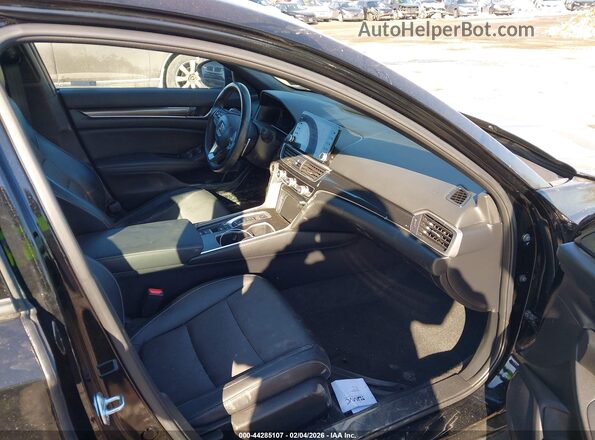 1HGCV3F28NA030312 2022 HONDA ACCORD Black Вид салону спереду