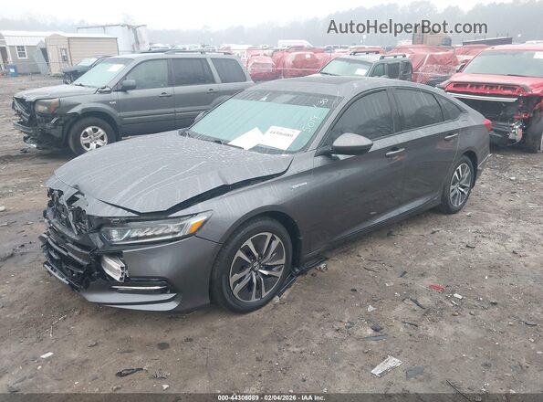 1HGCV3F51LA005078 2020 HONDA ACCORD HYBRID Gray 
