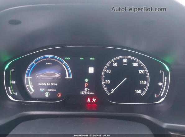 1HGCV3F51LA005078 2020 HONDA ACCORD HYBRID Gray 