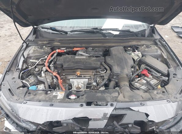 1HGCV3F51LA005078 2020 HONDA ACCORD HYBRID Gray 