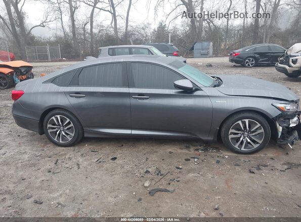 1HGCV3F51LA005078 2020 HONDA ACCORD HYBRID Gray 