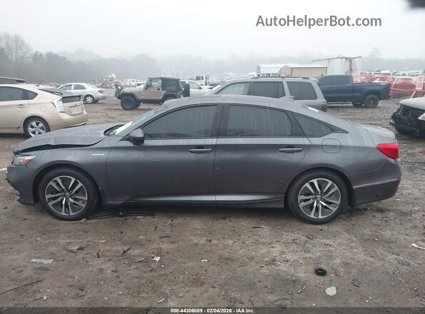 1HGCV3F51LA005078 2020 HONDA ACCORD HYBRID Gray 