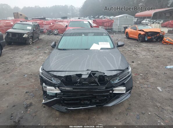 1HGCV3F51LA005078 2020 HONDA ACCORD HYBRID Gray 