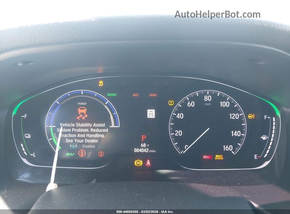 1HGCV3F56KA011540 2019 HONDA ACCORD HYBRID Burgundy 