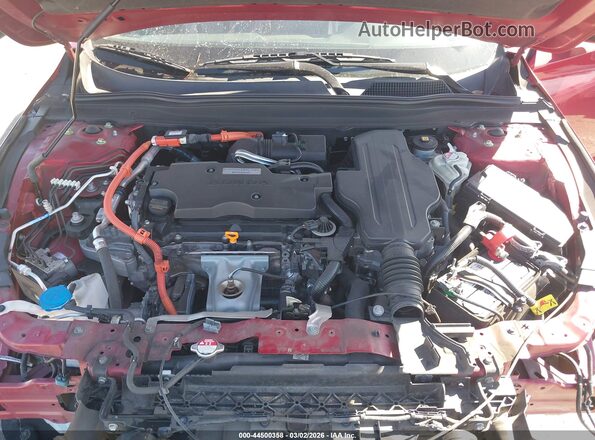 1HGCV3F56KA011540 2019 HONDA ACCORD HYBRID Burgundy 