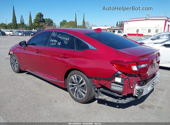 1HGCV3F56KA011540 2019 HONDA ACCORD HYBRID Burgundy 
