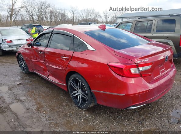 1HGCV3F91MA022855 2021 HONDA ACCORD Red Trasero izquierdo