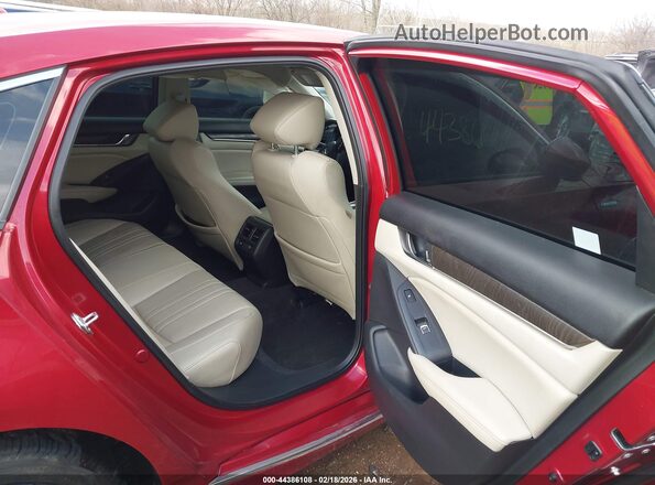 1HGCV3F91MA022855 2021 HONDA ACCORD Red Vista de la etiqueta del VIN