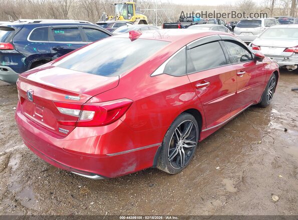 1HGCV3F91MA022855 2021 HONDA ACCORD Red Trasero derecho