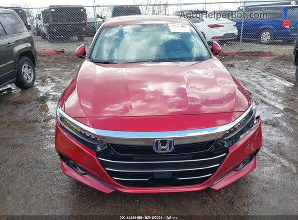 1HGCV3F91MA022855 2021 HONDA ACCORD Red Vista del cuadro de instrumentos