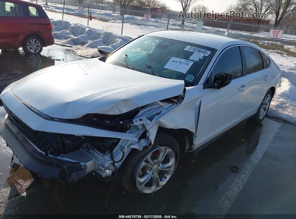 1HGCY1F25RA065522 2024 HONDA ACCORD White წინა მარცხენა ხედი სამი მეოთხედიდან