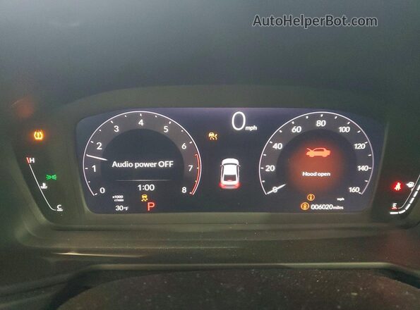 1HGCY1F43SA026449 2025 HONDA ACCORD Silver Instrument cluster view