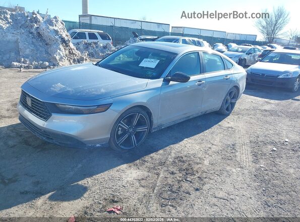 1HGCY2F50PA041576 2023 HONDA ACCORD Gray წინა მარცხენა ხედი სამი მეოთხედიდან