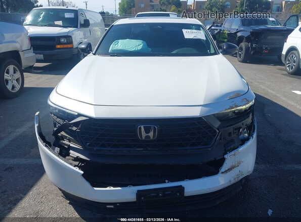 1HGCY2F54SA007052 2025 HONDA ACCORD White Vista del cuadro de instrumentos