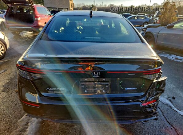 1HGCY2F77SA020962 2025 HONDA ACCORD Black Widok z tyłu