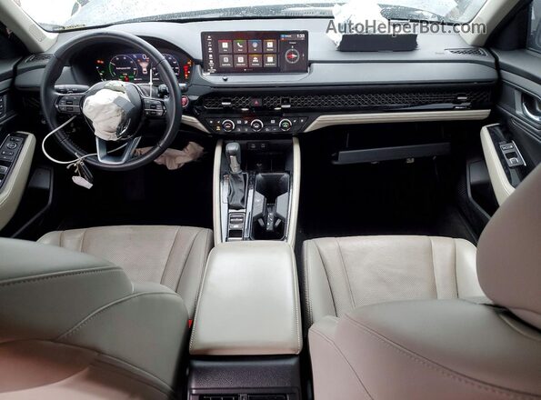 1HGCY2F80PA033276 2023 HONDA ACCORD Gray Առջևի վահանակի տեսք