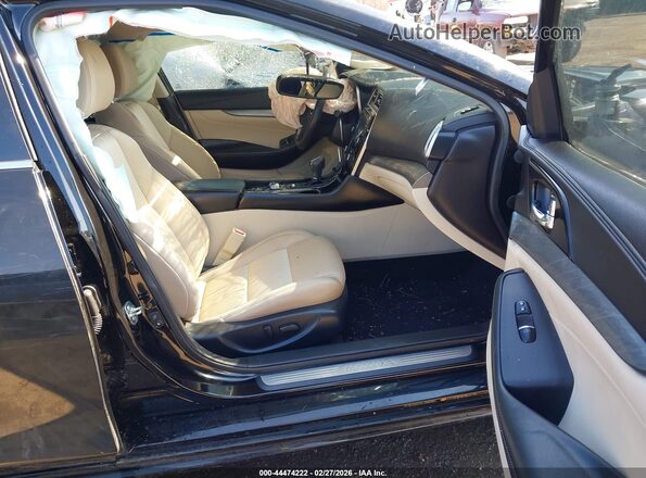 1N4AA6AP1HC363004 2017 NISSAN MAXIMA Black წინა სალონის ხედი