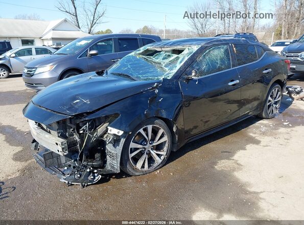 1N4AA6AP1HC363004 2017 NISSAN MAXIMA Black წინა მარცხენა ხედი სამი მეოთხედიდან