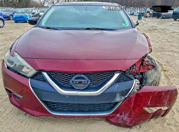 1N4AA6AP4JC401430 2018 NISSAN MAXIMA Burgundy Вид спереду