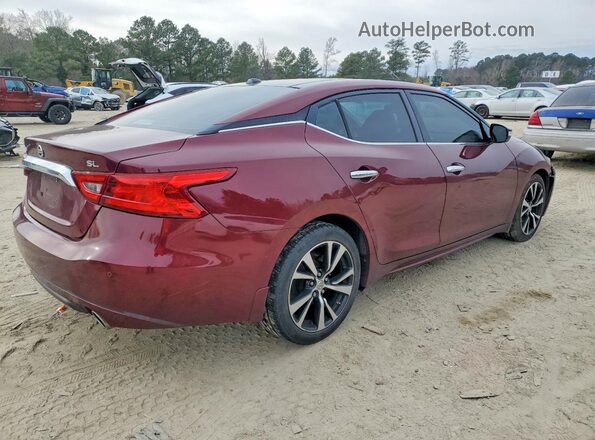 1N4AA6AP4JC401430 2018 NISSAN MAXIMA Burgundy Задня права чверть
