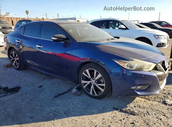 1N4AA6AP7HC442421 2017 NISSAN MAXIMA Синий Передняя правая четверть