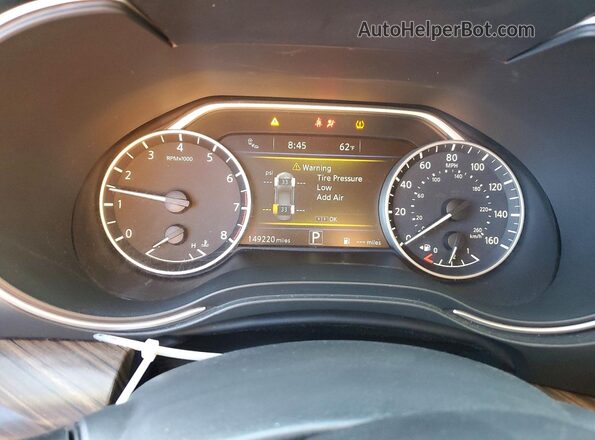 1N4AA6AP7HC442421 2017 NISSAN MAXIMA Синий Вид щитка приборов