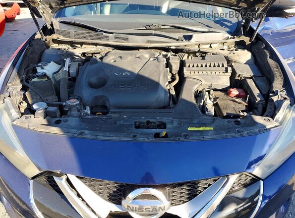 1N4AA6AP7HC442421 2017 NISSAN MAXIMA Синий Вид задней части салона