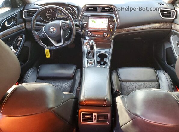 1N4AA6AP7HC442421 2017 NISSAN MAXIMA Синий Вид панели приборов
