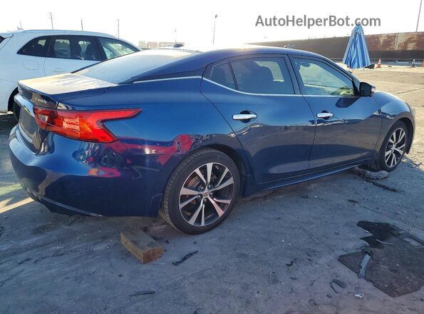 1N4AA6AP7HC442421 2017 NISSAN MAXIMA Синий Задняя правая четверть