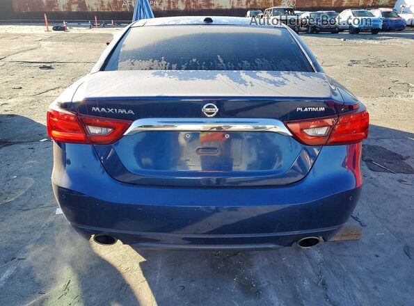 1N4AA6AP7HC442421 2017 NISSAN MAXIMA Синий Вид сзади