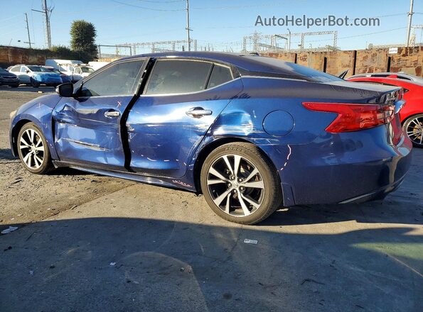 1N4AA6AP7HC442421 2017 NISSAN MAXIMA Синий Задняя левая четверть