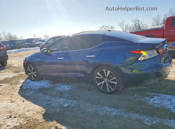 1N4AA6AP7JC388687 2018 NISSAN MAXIMA Синий Задняя левая четверть