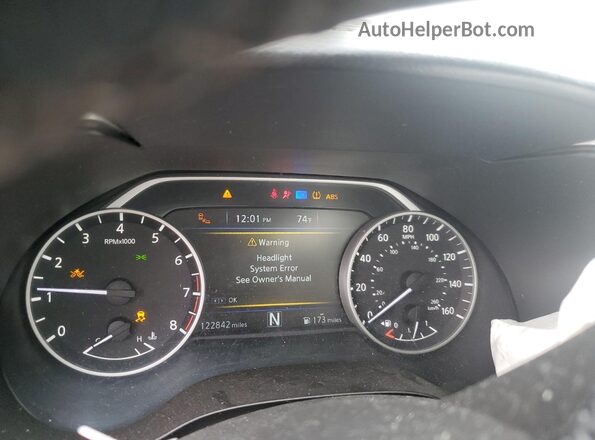 1N4AA6AV2KC372266 2019 NISSAN MAXIMA Silver Widok zestawu wskaźników