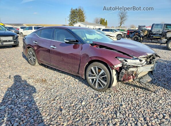 1N4AA6AV4KC361687 2019 NISSAN MAXIMA Burgundy 