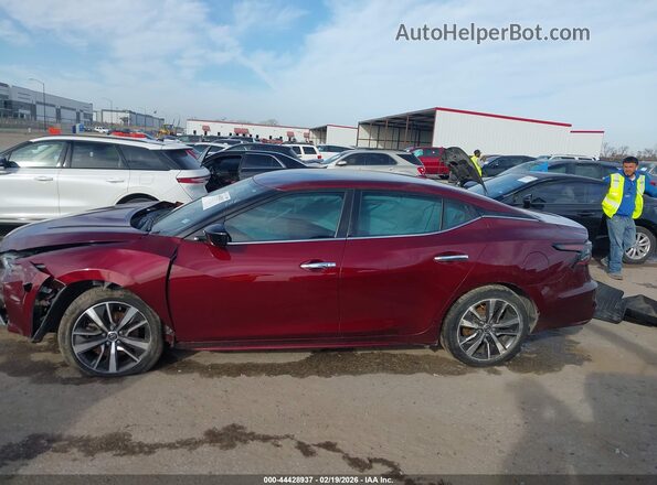 1N4AA6AV5KC376456 2019 NISSAN MAXIMA Red Vista interior trasera