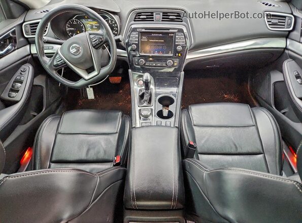 1N4AA6AV7KC375616 2019 NISSAN MAXIMA Silver Вид панелі приладів