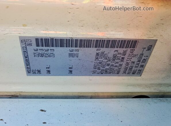 1N4AA6CV6PC513148 2023 NISSAN MAXIMA White 