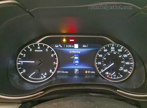 1N4AA6DV4LC371682 2020 NISSAN MAXIMA SL Gray Vista del cuadro de instrumentos