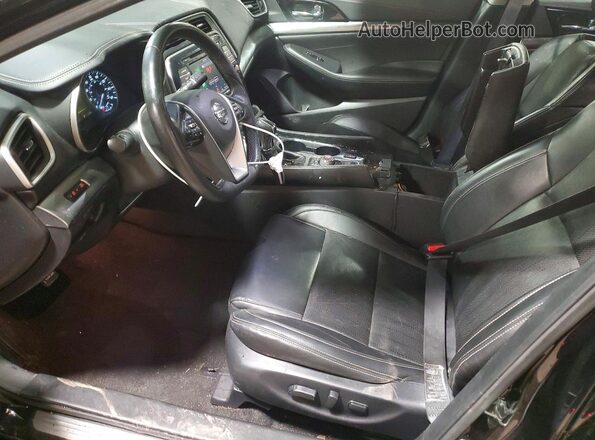 1N4AA6DV8LC371202 2020 NISSAN MAXIMA SL Black Вид салону спереду