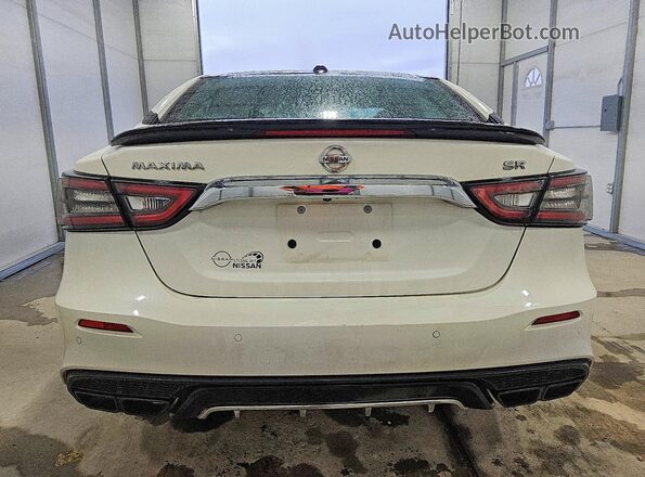 1N4AA6EV0LC374643 2020 NISSAN MAXIMA SR White უკანა ხედი